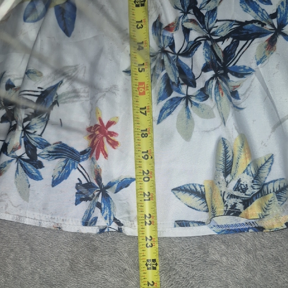 Floral White Mini Dress - Picture 8 of 9